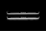 Skoda Octavia II (A5) 2004+ LED door sill plates stainless steel with Octavia logo
