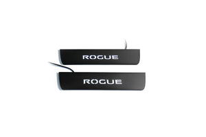 Nissan Rogue II 2014-2021 Illuminated Matte Sill Plates with logo Rogue Nissan Led Door Sills PRO opdesign