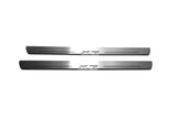 stainless steel LED door sill plates with BMW X6 E71 2008+ with X6 logo