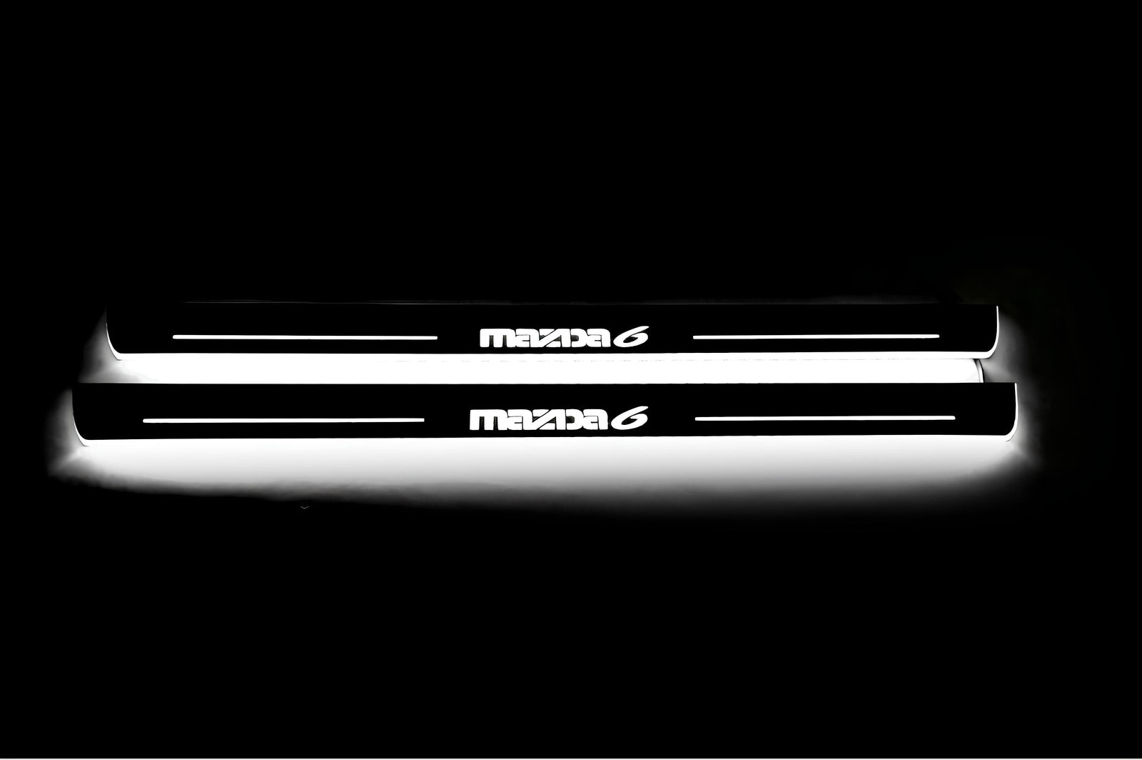 LED door sill plates for Mazda 6 II 2008+ with Mazda 6 logo