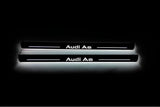 LED door sill plates stainless steel Audi A6 C7 2011+ with Audi A6 logo