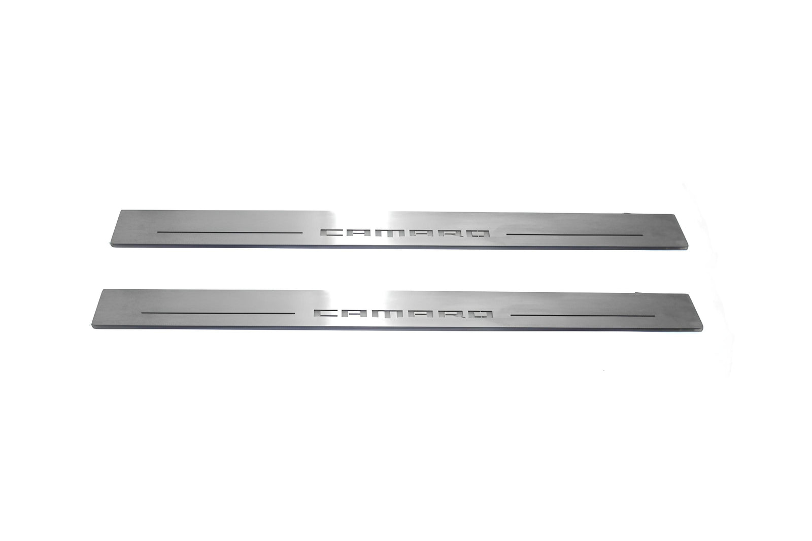 Chevrolet Camaro VI 2016+ LED door sill plates with Camaro logo