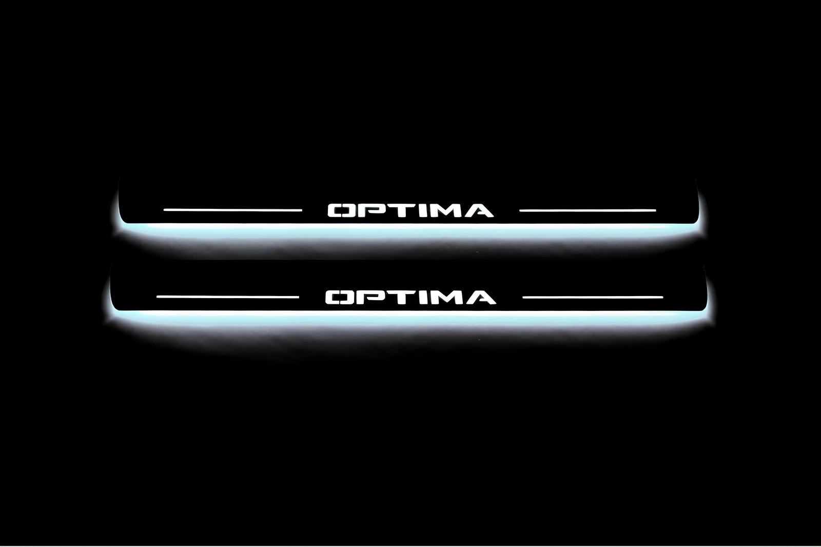 KIA Optima IV 2015+ LED door sill plates with Optima logo