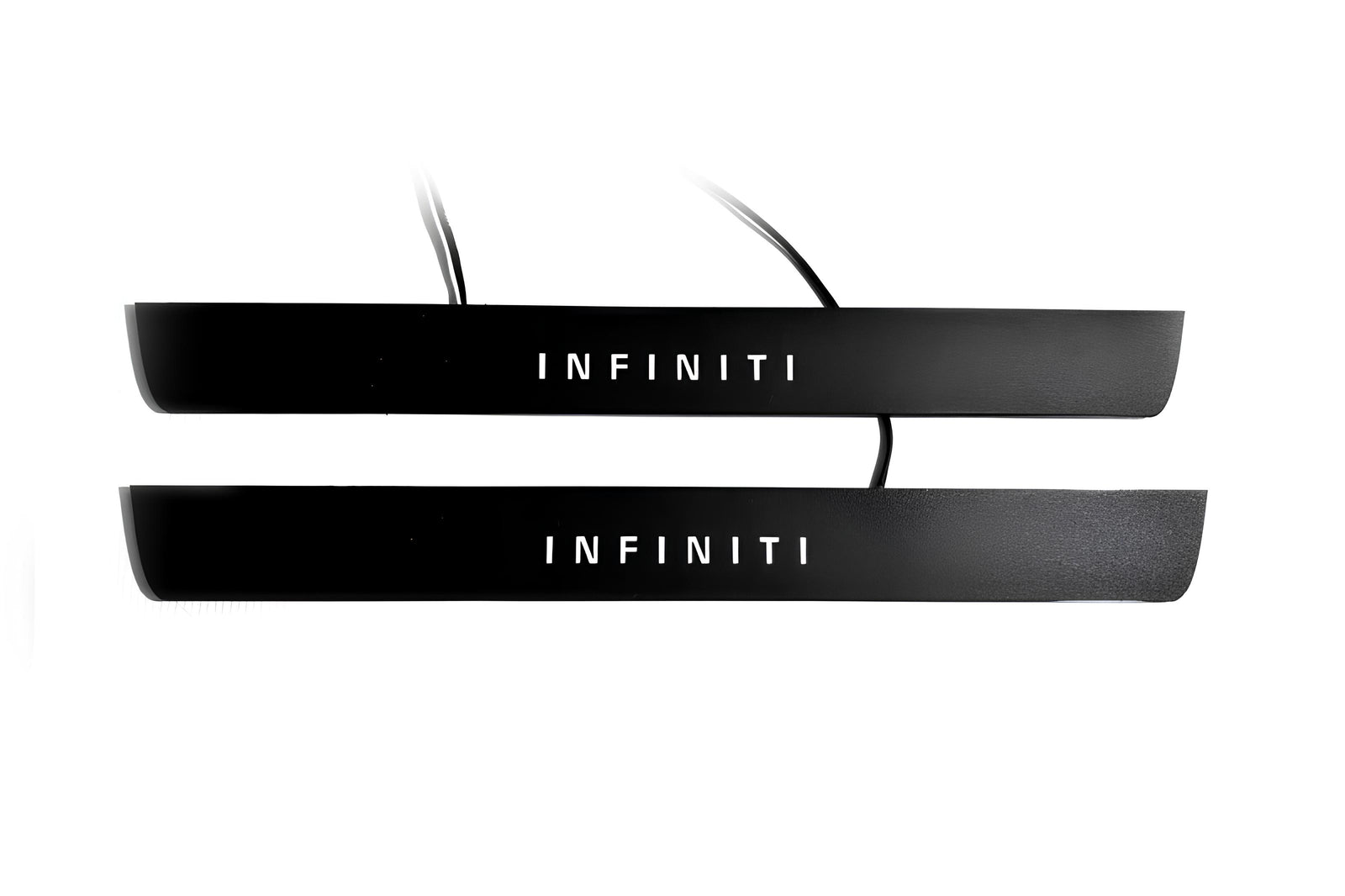 stainless steel illuminated door sill protectors for Infiniti QX70 (FX) 2008+ with Infiniti logo