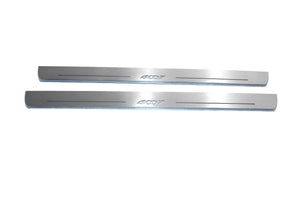 Illuminated LED Door Sill Tread Plates Peugeot 4007 2007-2012 Car Sill With Logo 4007 With 4007 Logo Peugeot Led Door Sills opdesign