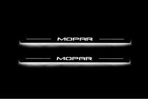 Dodge Durango III 2011+ LED Door Sills Illuminated Scuff MOPAR Logo (Type 2) Stainless Steel Entry Guards Door Sills Decoin