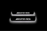 Mercedes GLE II W167 W167 2019+ stainless steel LED door sill plates with AMG logo