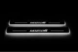 LED door sill plates Mazda 6 III 2012+ stainless steel with Mazda 6 logo