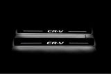 Honda CR-V V 2017+ door sill plates in stainless steel with CR-V logo