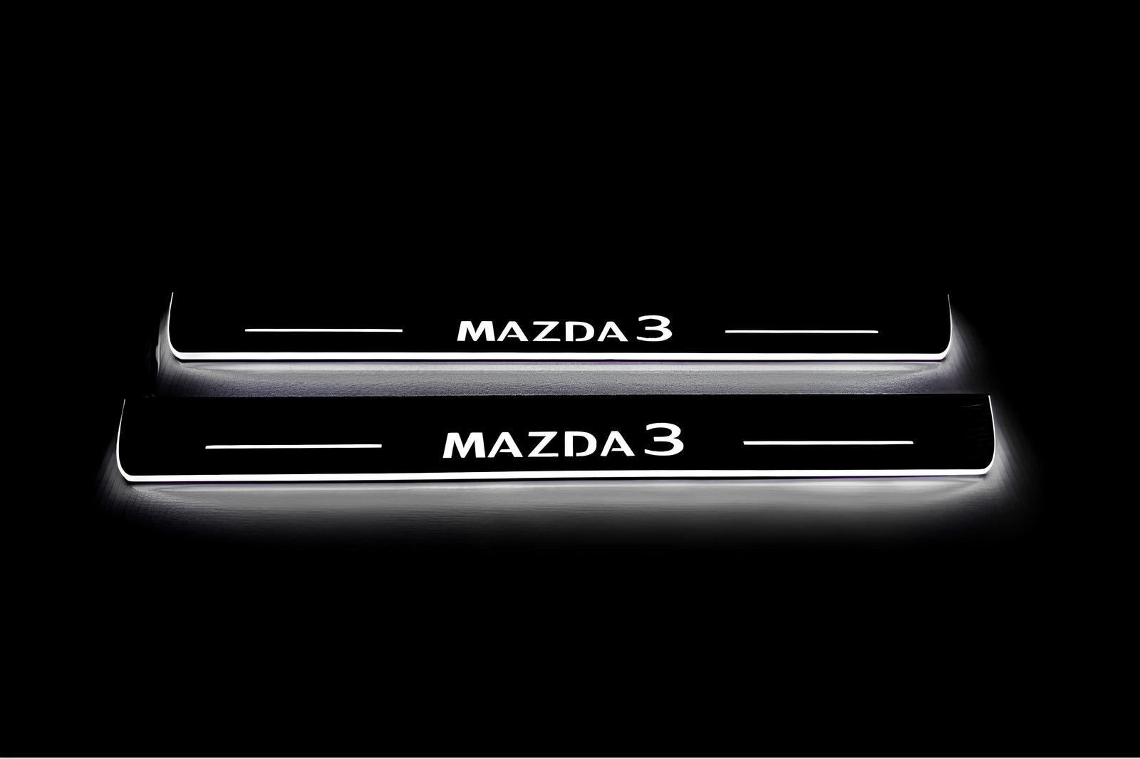 Mazda 3 IV 2019+ Stainless Steel LED Door Sills – Mazda 3 Logo
