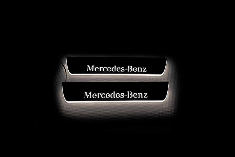 Mercedes-Benz GLE I W166 2015-2019 Stainless Steel LED Door Sills – Mercedes-Benz