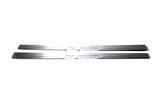 LED door sill plates Toyota FJ Cruiser J15 2006+ in stainless steel with FJ Cruiser logo