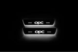 LED door sill plates stainless steel Opel Insignia I G09 2008+ with OPC logo