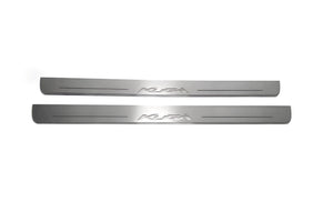 Illuminated LED Door Sill Tread Plates Ford Kuga II 2013-2020 With Kuga Logo Ford Led Door Sills opdesign