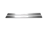 Acura RSX 2002+ LED door sill plates in stainless steel with RSX logo