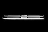 Dodge Challenger 2008+ stainless steel illuminated entry guards with DEMON logo