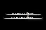 KIA ProCeed III 2018+ door sill plates in stainless steel with Proceed GT logo