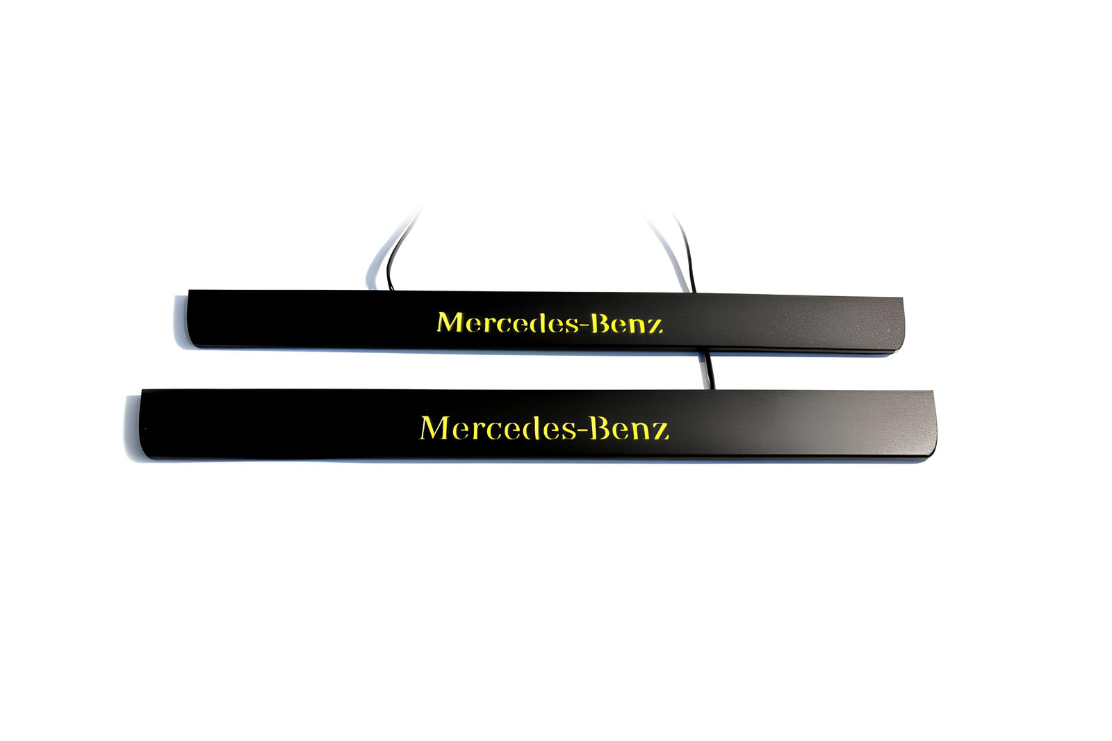 stainless steel door sill plates for Mercedes E W211 2002+ with Mercedes-Benz logo