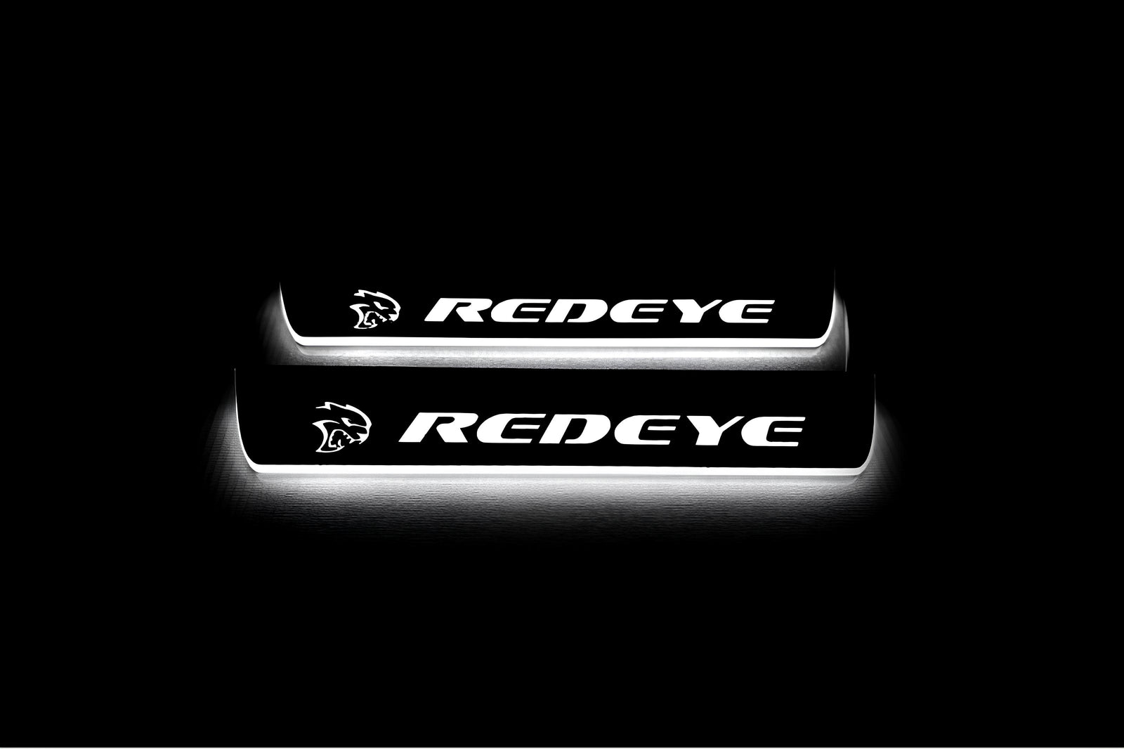stainless steel door sill plates for Dodge Charger LD 2023+ with Hellcat REDEYE logo