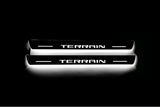 stainless steel LED door sill plates for GMC Terrain II C1 2018+ with Terrain logo