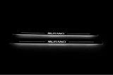 stainless steel LED door sill plates with Nissan Murano II 2008+ with Murano logo