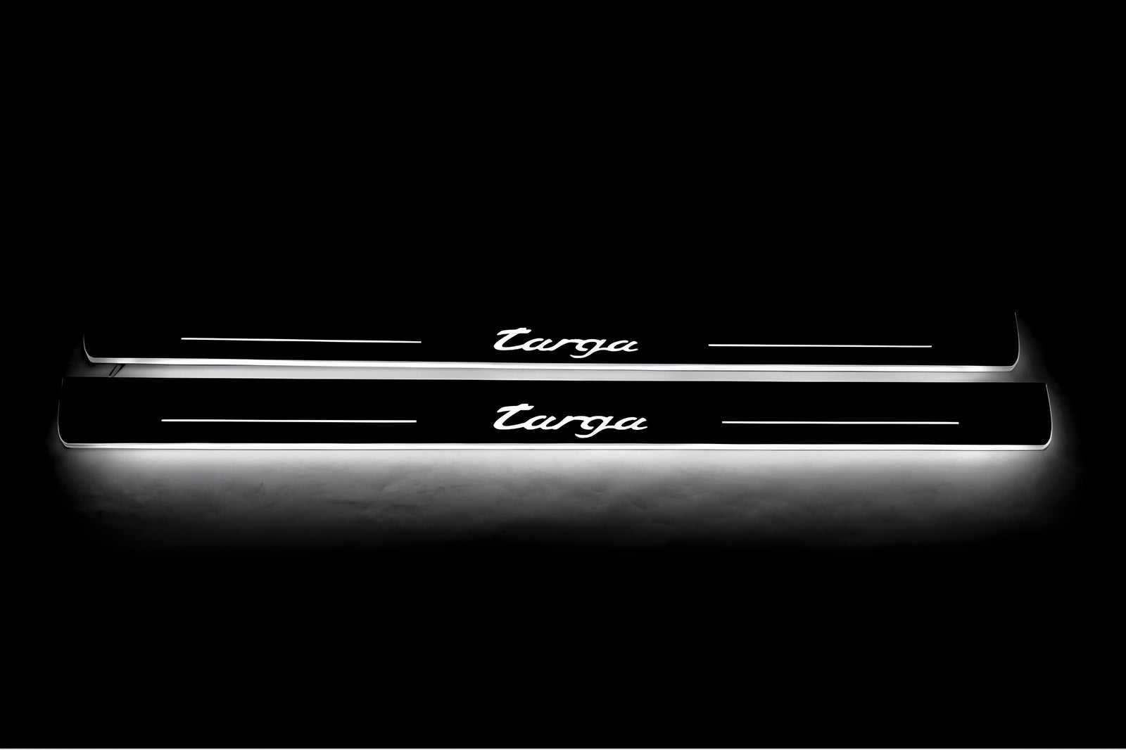 LED door sill plates for Porsche 911 (996) 1997+ with Targa logo