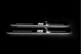 Ford Focus III 2011+ LED door sill plates in stainless steel with RS logo