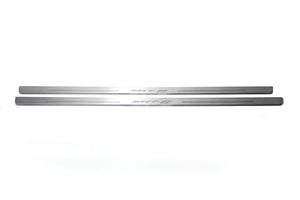 Illuminated LED Door Sill Tread Plates Dodge Challenger 2008-2023 With SRT8 Logo Dodge Led Door Sills opdesign