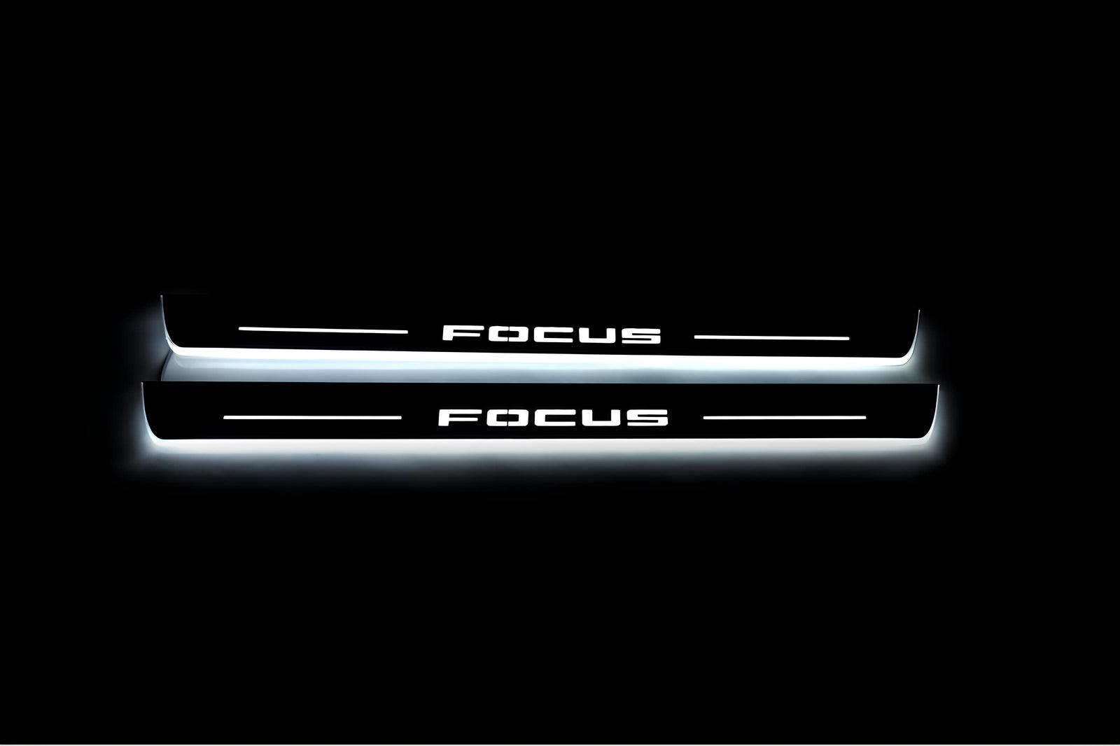 LED door sill plates for Ford Focus IV 2018+ with Focus logo