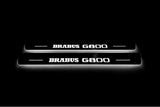 LED door sill plates stainless steel Mercedes G-Class W464 2018+ with Brabus G800 logo