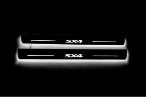 Suzuki SX4 II 2013-2021 Stainless Steel LED Door Sills – SX4 Logo