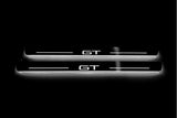 Ford Mach-E 2020+ door sill plates in stainless steel with GT logo