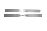 Mercedes GLS II X167 2019+ stainless steel LED door sill plates with AMG logo