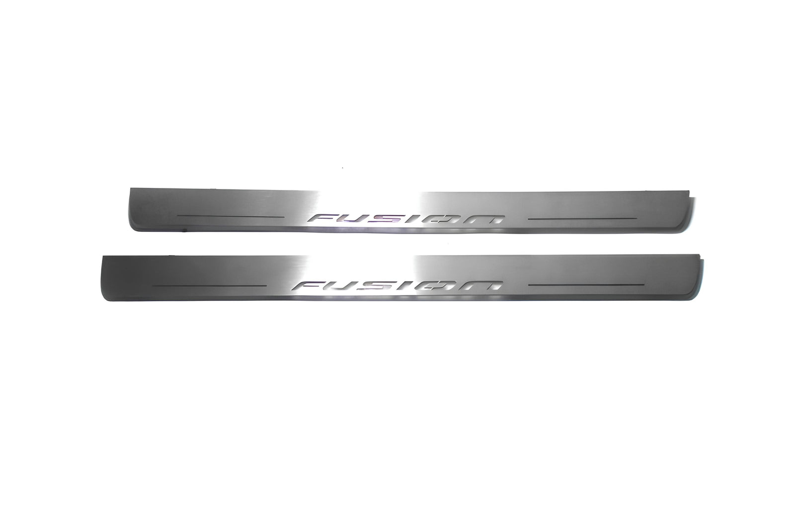 stainless steel door sill plates for Ford Fusion II CD4 2012+ with Fusion logo