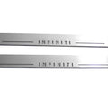 Illuminated LED Door Sill Tread Plates Infiniti QX70 (FX) 2008-2017 With Infiniti Logo Infiniti Led Door Sills opdesign