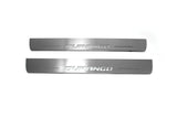 Dodge Durango III 2011+ LED door sill plates stainless steel with Durango logo