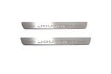 Dodge Journey 2009+ LED door sill plates stainless steel with Journey logo