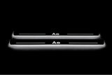 Audi A6 C7 2011+ entry guards in stainless steel with A6 logo