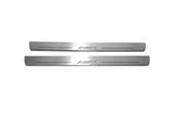 stainless steel LED door sill plates for Mitsubishi ASX I 2010+ with ASX logo