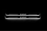 LED door sill plates for Smart Fortwo III 2014+ with Smart logo