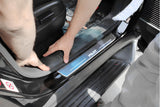 LED door sill plates Honda Pilot II 2008+ stainless steel with Pilot logo