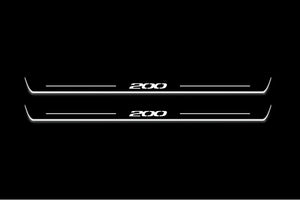 Chrysler 200 II 2015-2017 LED Door Sills Illuminated Scuff 200 Logo Stainless Steel Entry Guards