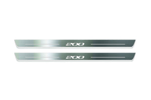 Chrysler 200 II 2015-2017 LED Door Sills Illuminated Scuff 200 Logo Stainless Steel Entry Guards