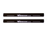 Jeep Renegade 2014+ stainless steel illuminated entry guards with Renegade Design logo