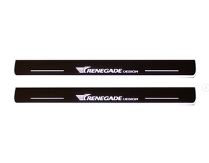 Illuminated LED Door Sill Tread Plates Jeep Renegade 2014+ With Renegade Design Logo Jeep Led Door Sills opdesign