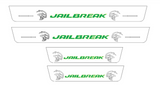Dodge Charger LD 2011+ stainless steel LED door sill plates with JAILBREAK logo