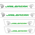 Illuminated LED Door Sill Tread Plates Dodge Charger 2023+ With JAILBREAK Logo Dodge Led Door Sills opdesign