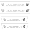 Dodge Charger LD 2023+ door sill plates in stainless steel with JAILBREAK logo