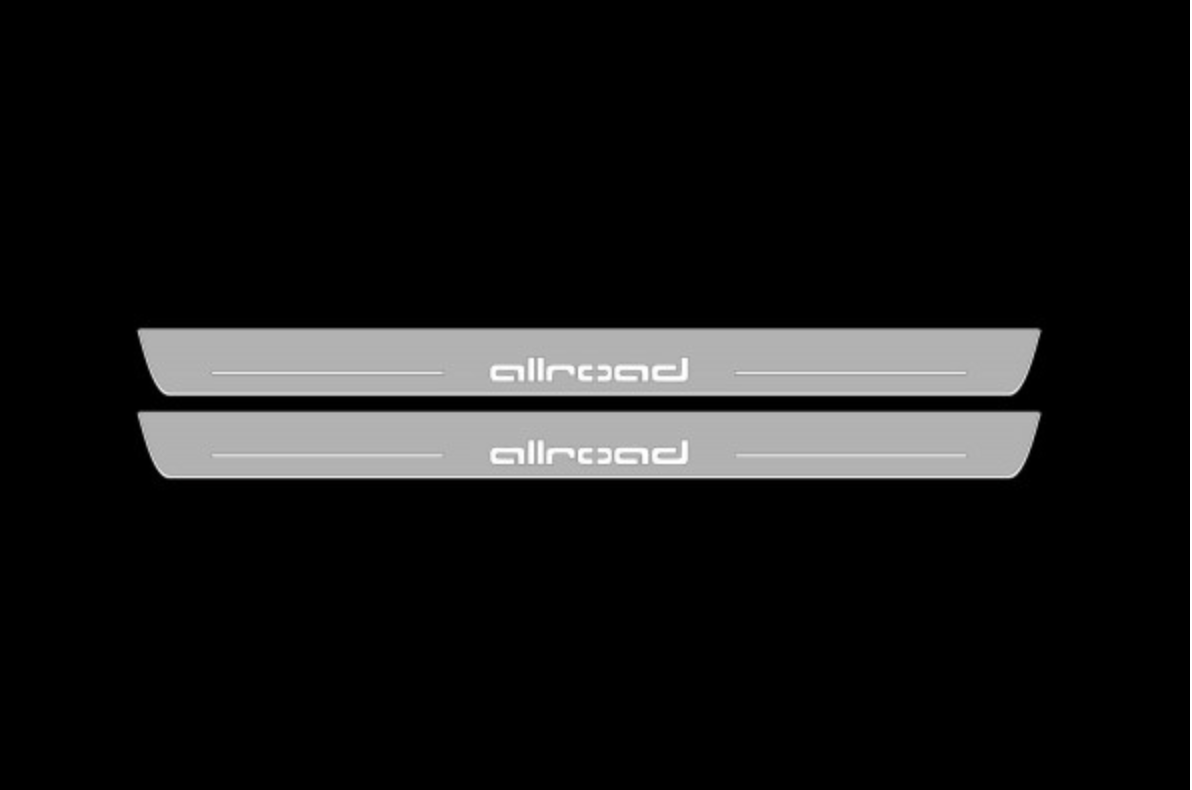 stainless steel door sill plates for Audi A4 Allroad B8 2009+ with Allroad logo