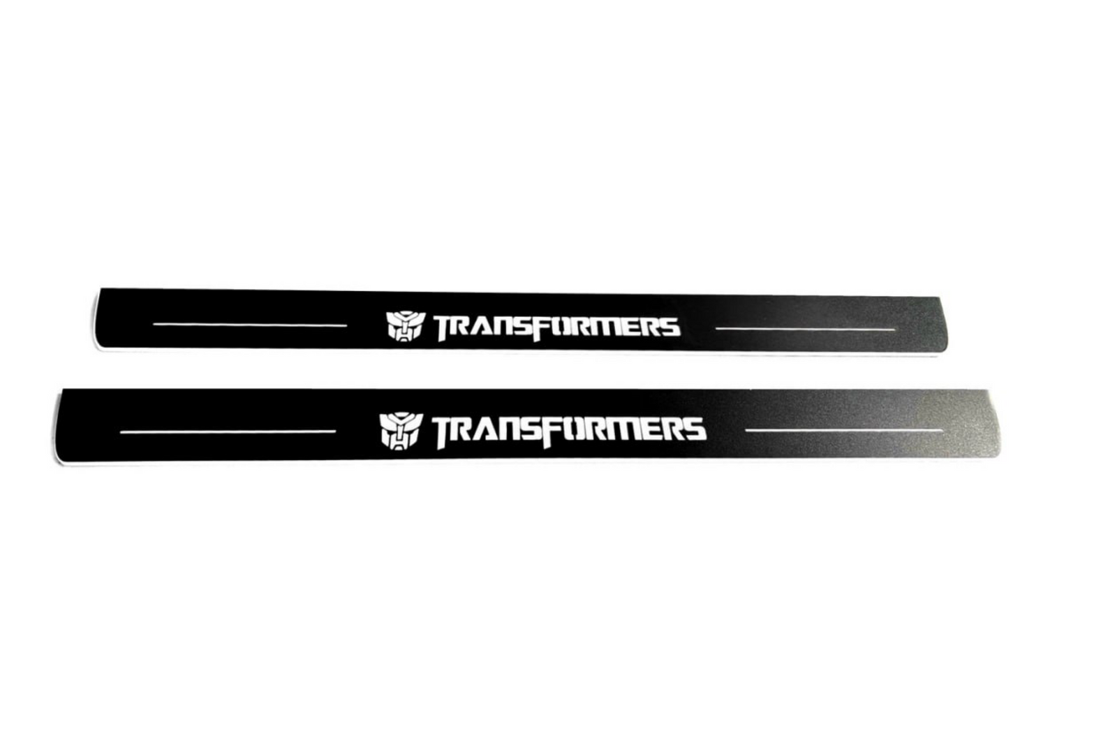 Chevrolet Camaro V E37 2009+ stainless steel LED door sill plates with Transformers logo